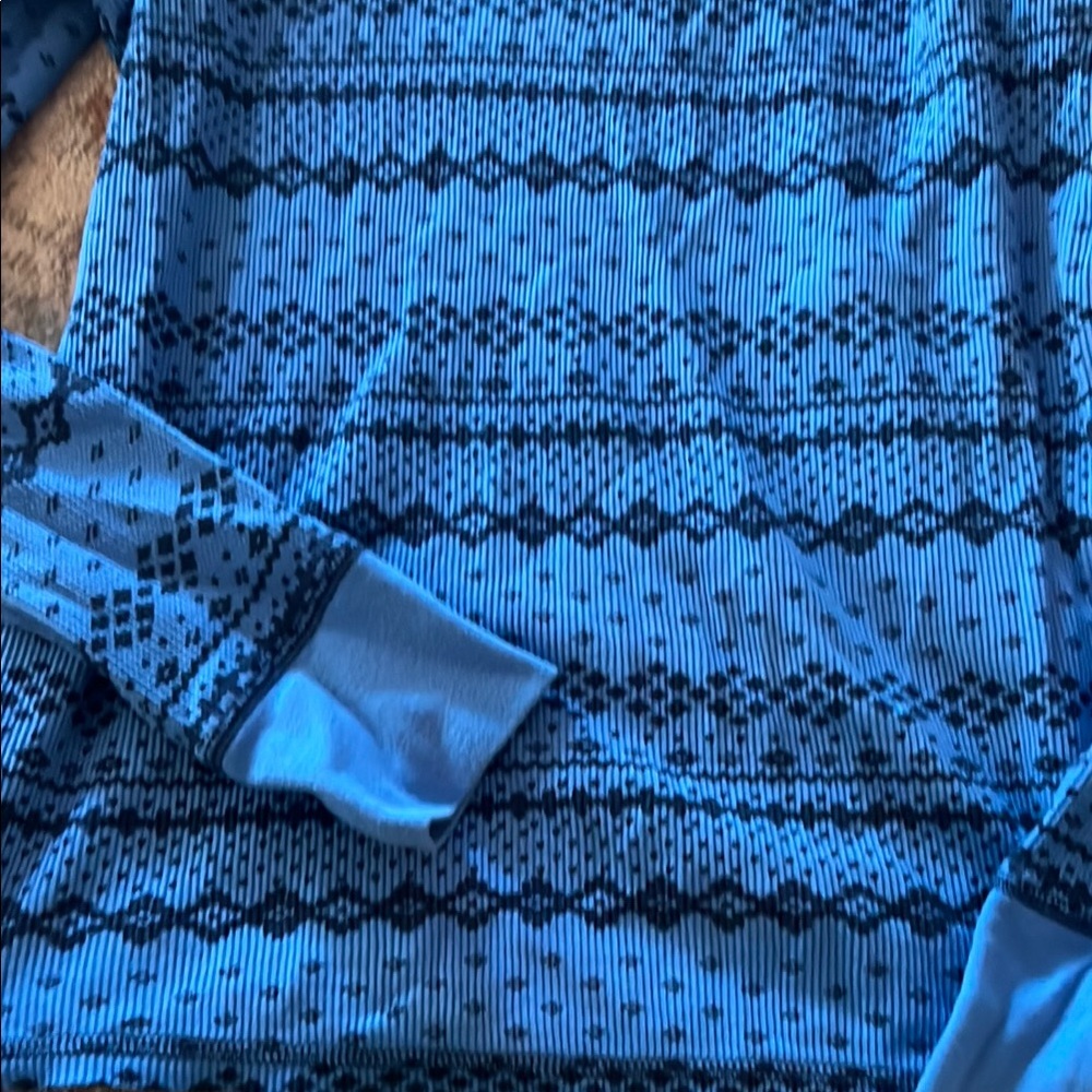 Made for Life Blue and Black Long Sleeve Tee - Picture 3 of 3
